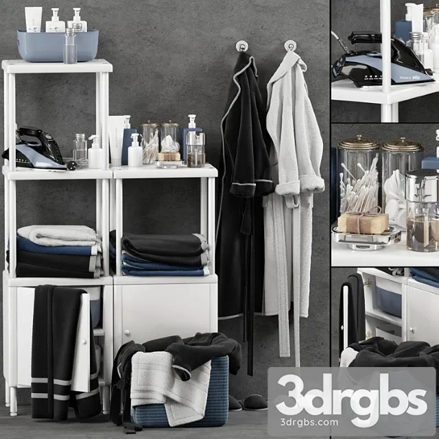 Bathroom Set 8 3D Model Free