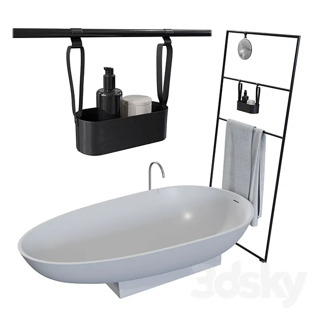 Bathroom Set _ Agape Spoon & Burgbad 3D Model