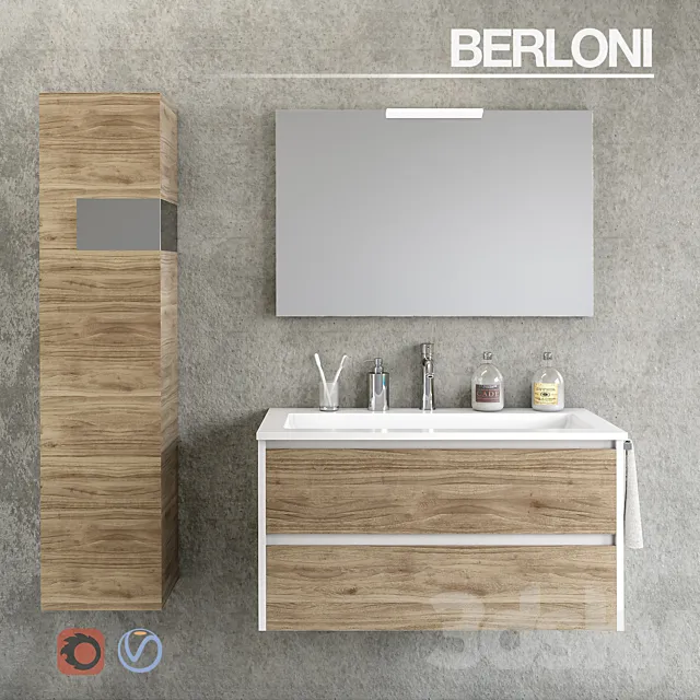 Bathroom set Berloni Form 08 3DModel