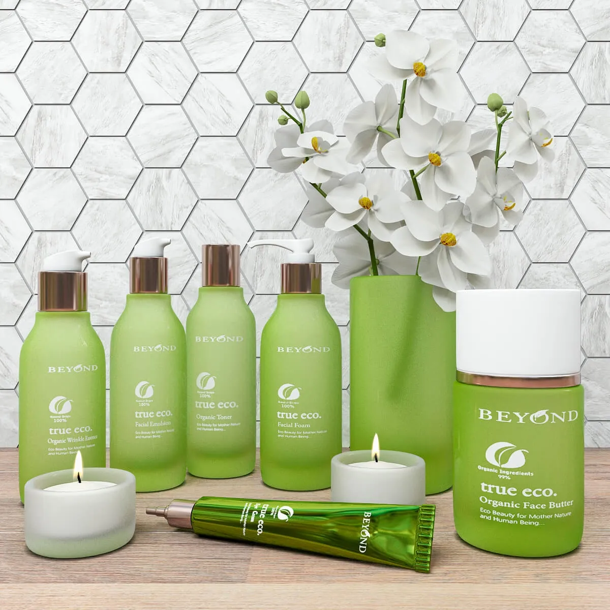 bathroom - Set Beyond natural cosmetics 3D Model