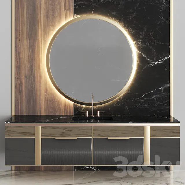 Bathroom Set BS02 3D Model