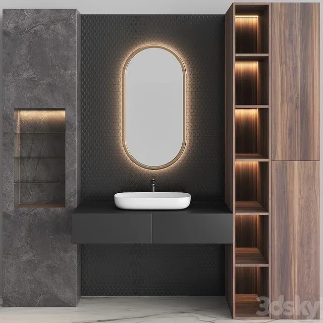 Bathroom Set BS03 3D Model
