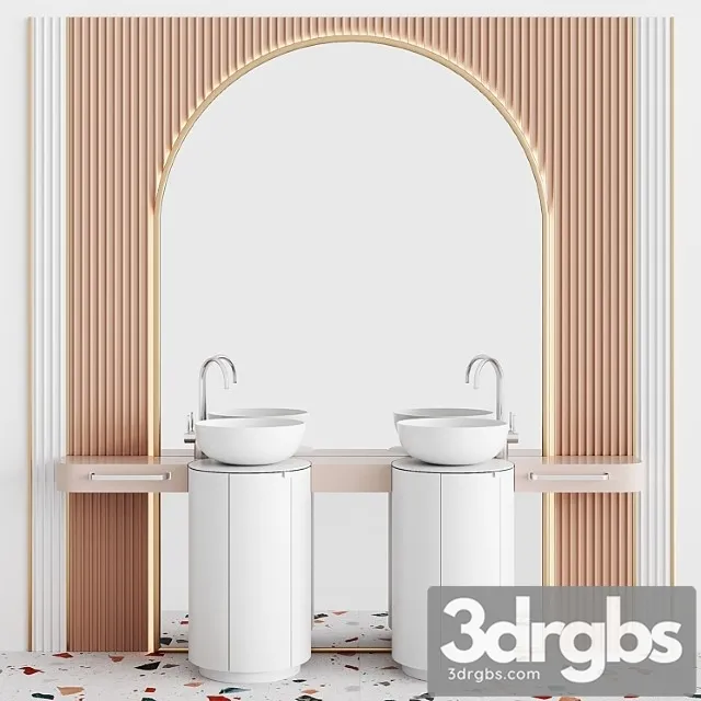 Bathroom Set bs09 3D Model Free