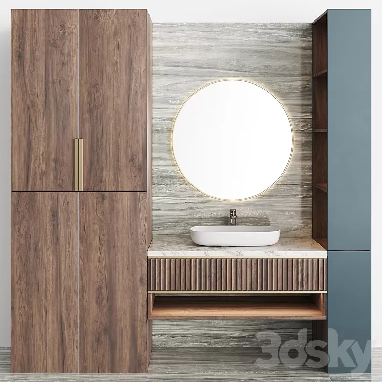 Bathroom Set BS10 3D Model