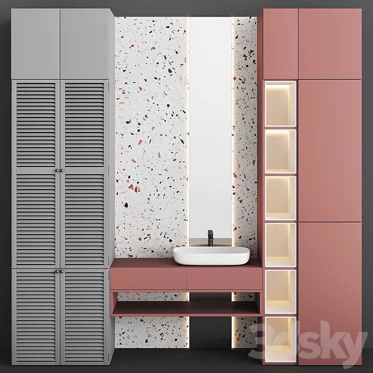 Bathroom Set BS11 3D Model