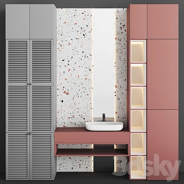 Bathroom Set BS11 3DModel
