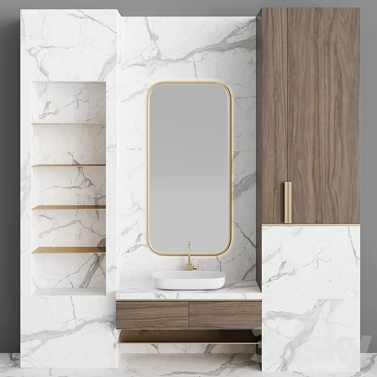 Bathroom Set BS14 3D Model