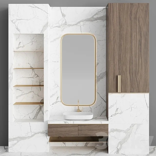 Bathroom Set BS14 3DModel