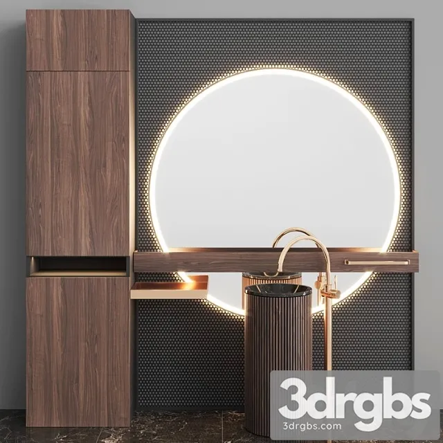 Bathroom Set BS15 3D Model Free