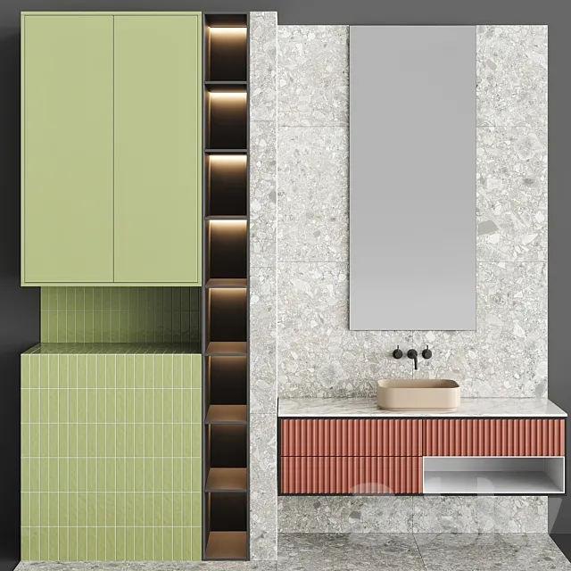 Bathroom Set BS18 3DModel