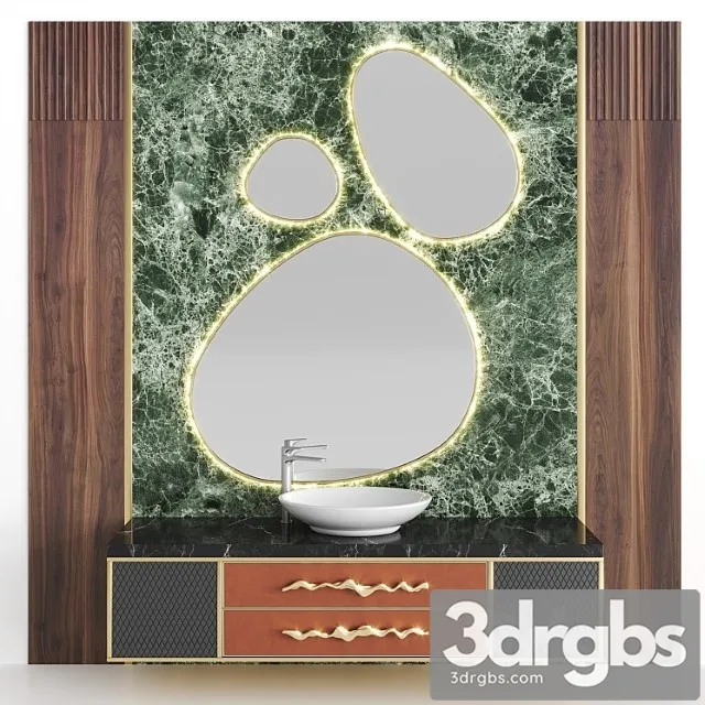 Bathroom Set BS21 3D Model Free