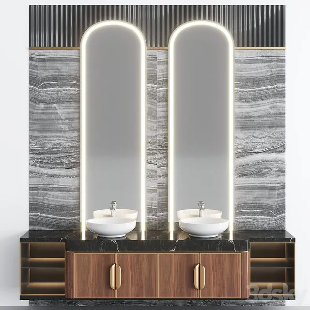 Bathroom Set BS23 3D Model