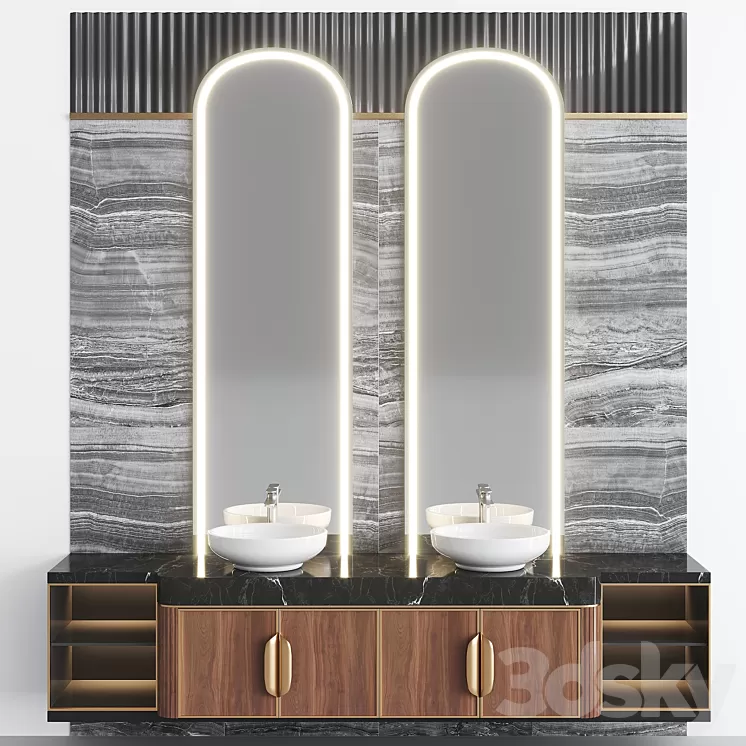 Bathroom Set BS23 3D Model