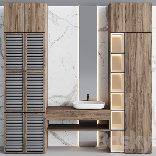 Bathroom Set BS26 3D Model