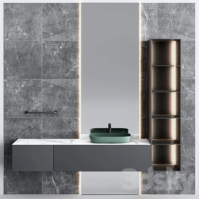 Bathroom Set BS27 3D Model