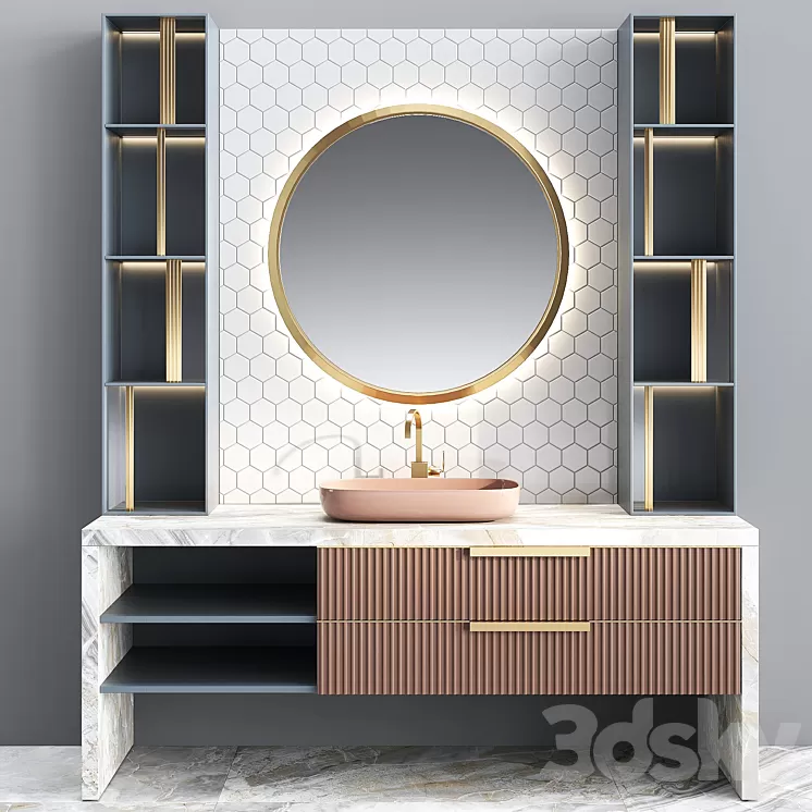Bathroom Set BS32 3D Model