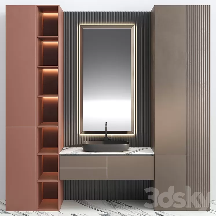 Bathroom Set BS33 3D Model