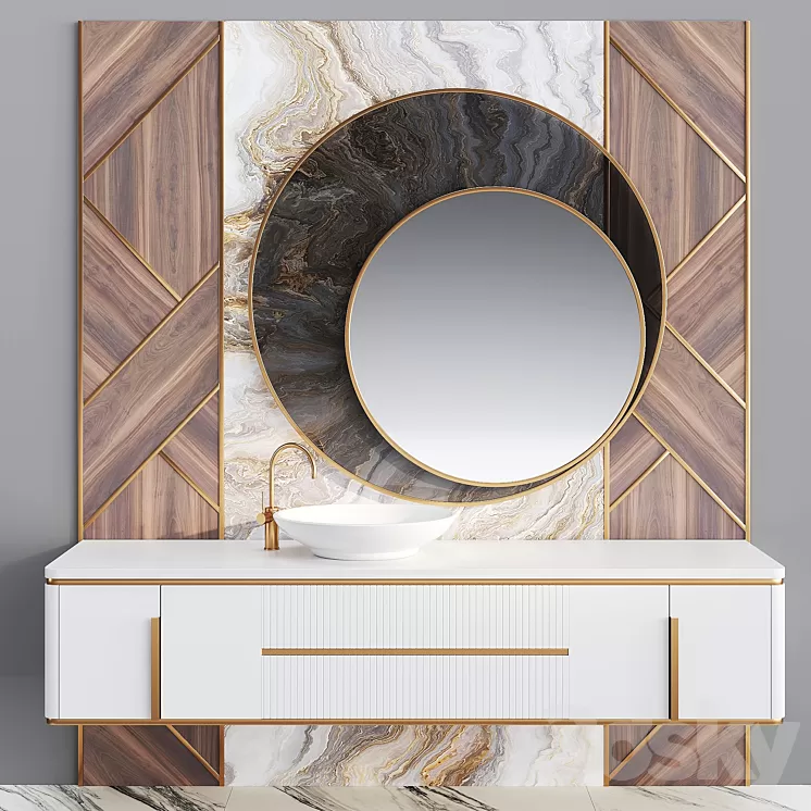 Bathroom Set BS34 3D Model