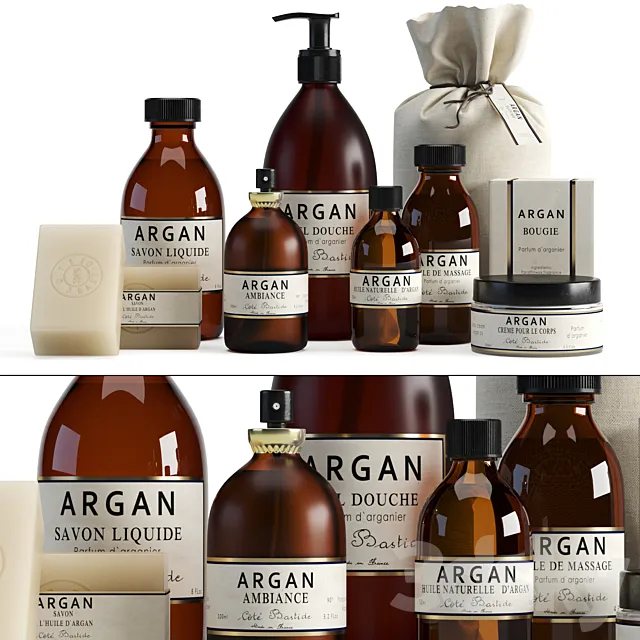 Bathroom set "Cote Bastide Argan" 3D Model