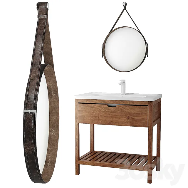 Bathroom set Creto Provence 3D Model