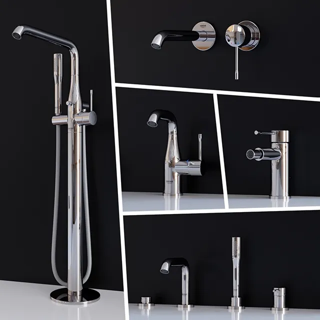 bathroom - Set mixer Grohe Essence New (Part 2) 3D Model