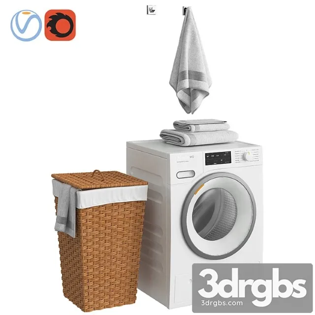 Bathroom Set Part 3 3D Model Free