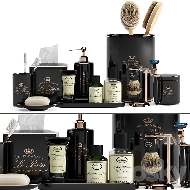 Bathroom Set Restoration Hardware "Le Bain" 3D Model