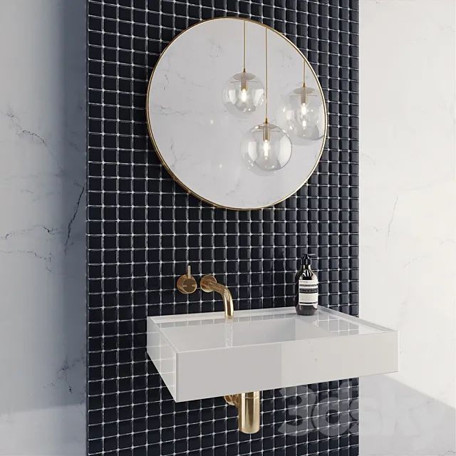 Bathroom Set + Squirt water 3DModel