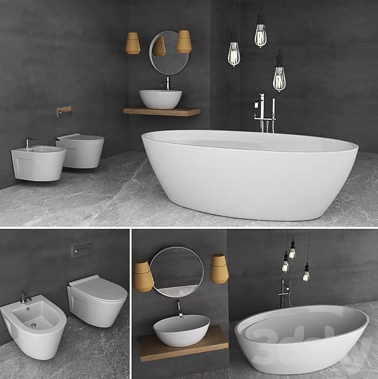 Bathroom Set Wave