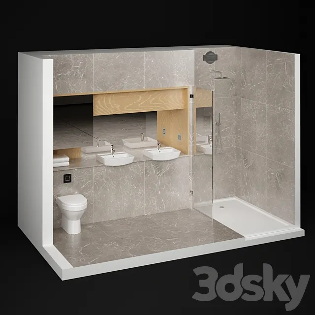Bathroom set_01 3DModel