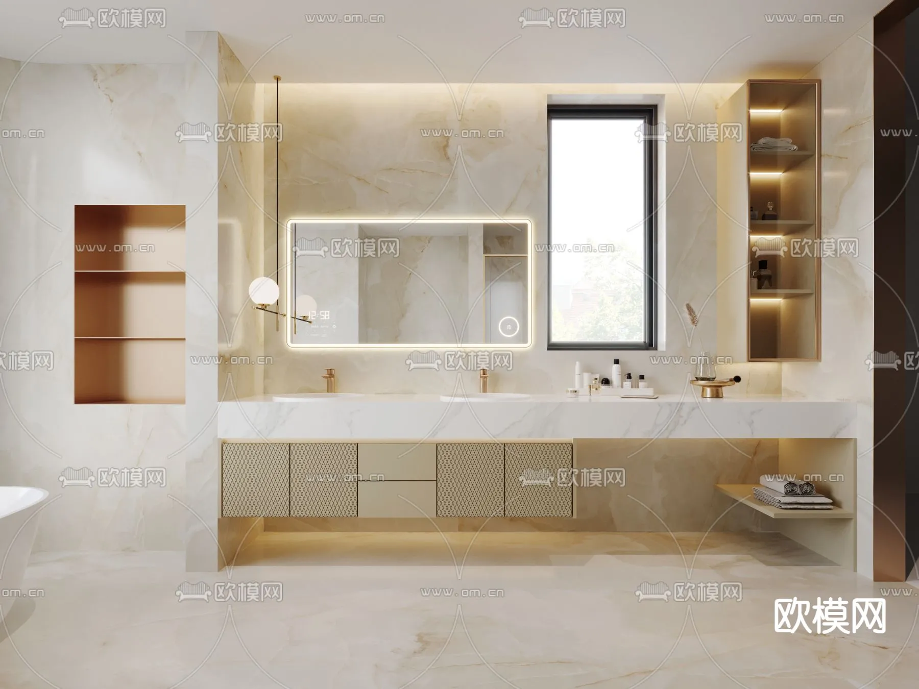 BATHROOM SETS - CORONA - 3D MODEL - 2168