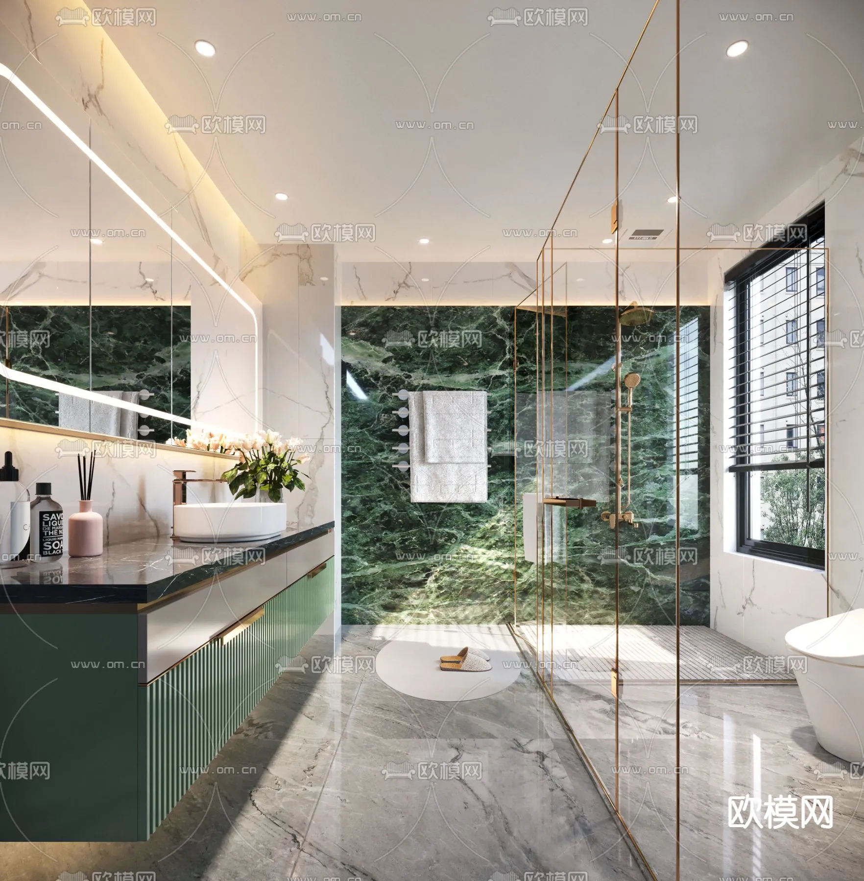 BATHROOM SETS - CORONA - 3D MODEL - 2171