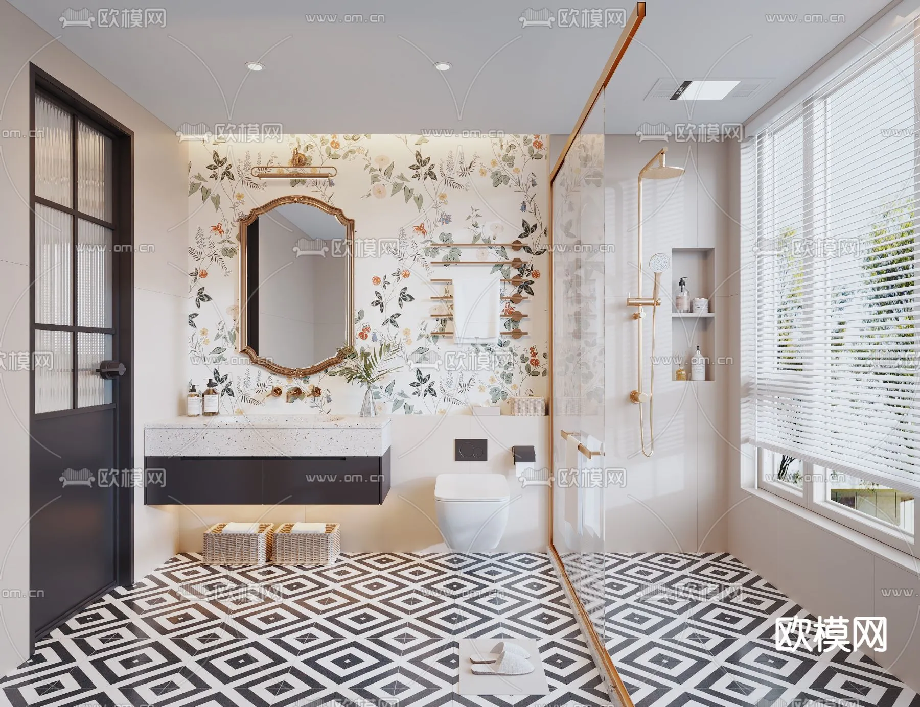 BATHROOM SETS - CORONA - 3D MODEL - 2177