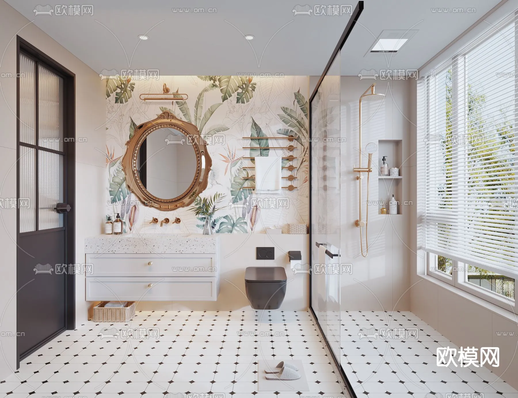 BATHROOM SETS - CORONA - 3D MODEL - 2178