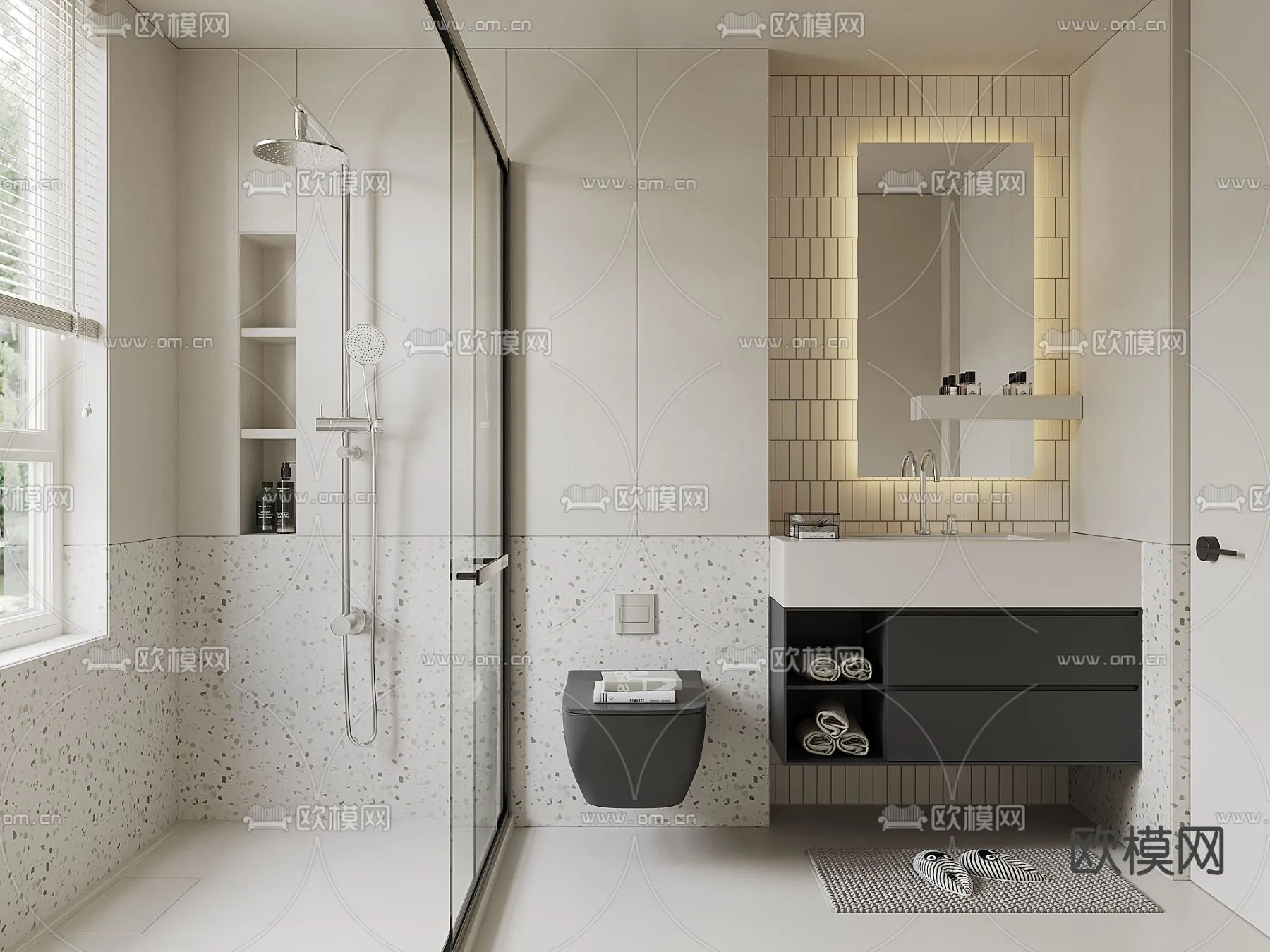 BATHROOM SETS - CORONA - 3D MODEL - 2180