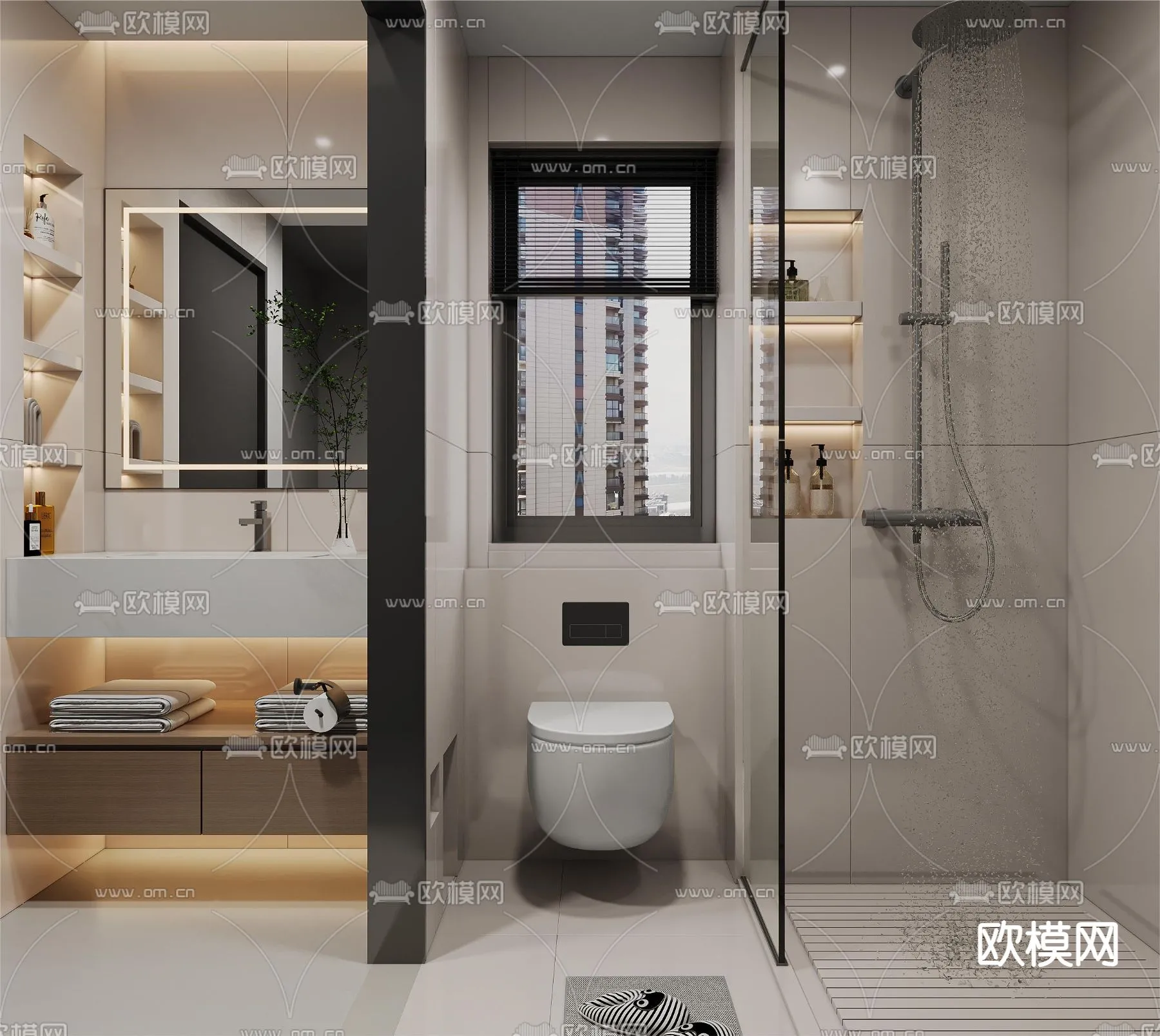 BATHROOM SETS - CORONA - 3D MODEL - 2187