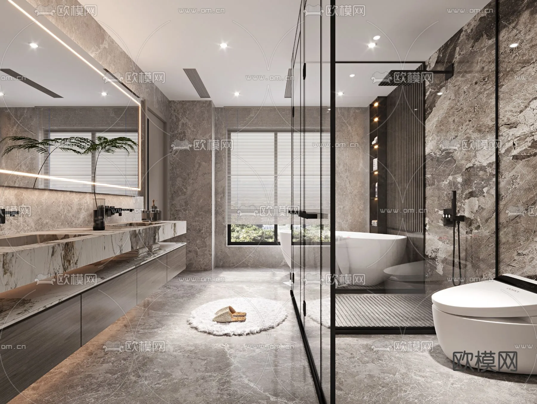 BATHROOM SETS - CORONA - 3D MODEL - 2195