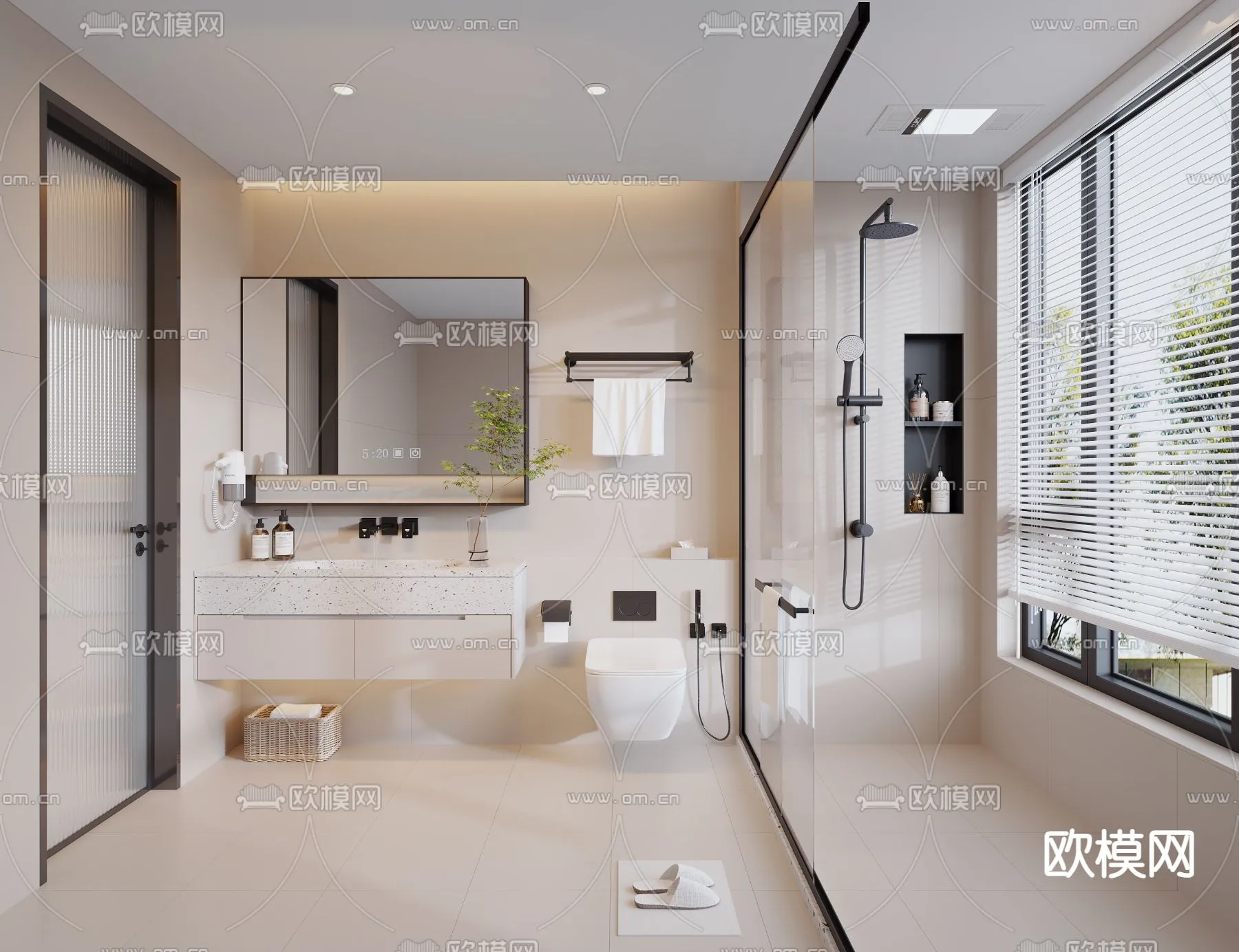 BATHROOM SETS - CORONA - 3D MODEL - 2203