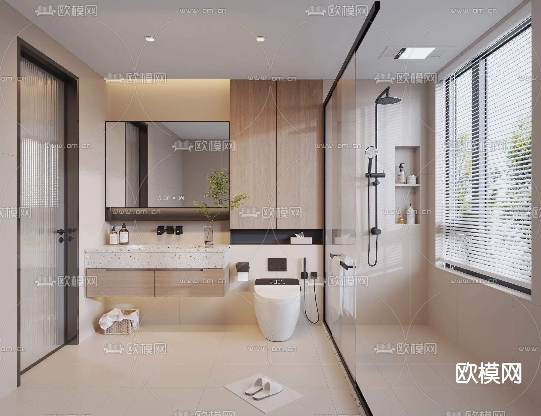 BATHROOM SETS - CORONA - 3D MODEL - 2204