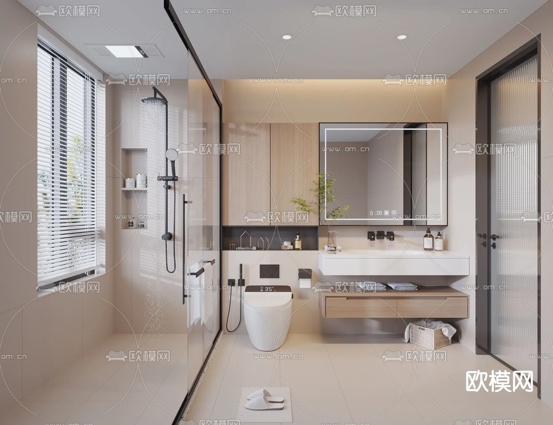 BATHROOM SETS - CORONA - 3D MODEL - 2205