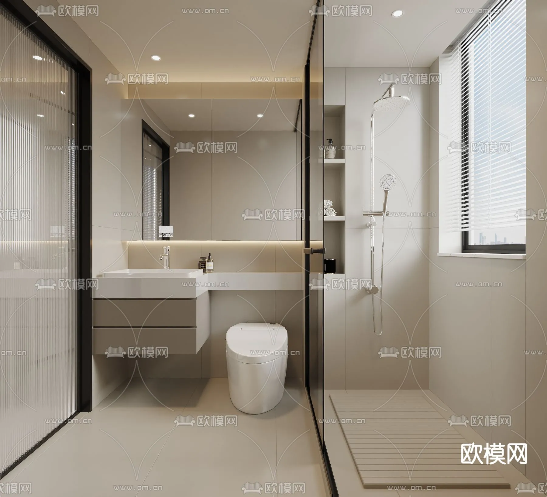 BATHROOM SETS - CORONA - 3D MODEL - 2209