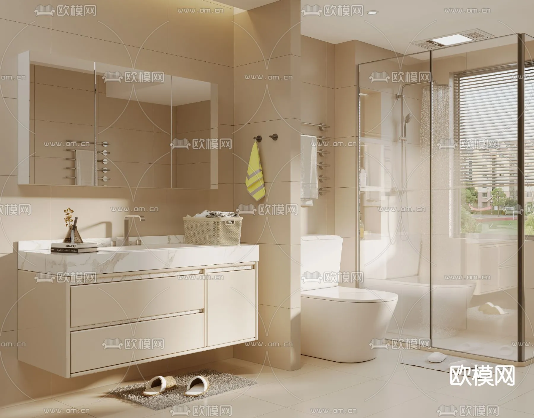 BATHROOM SETS - CORONA - 3D MODEL - 2215