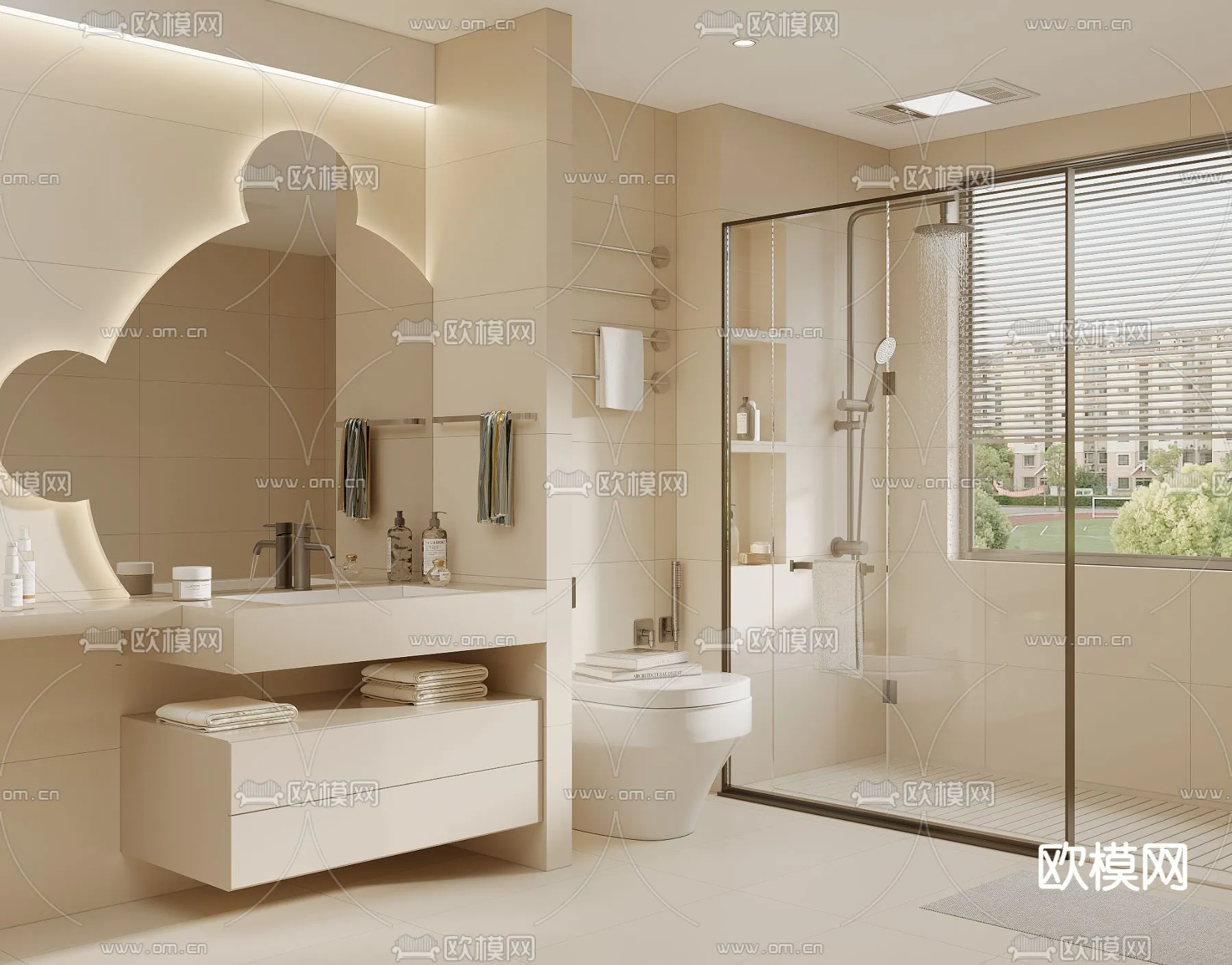BATHROOM SETS - CORONA - 3D MODEL - 2217