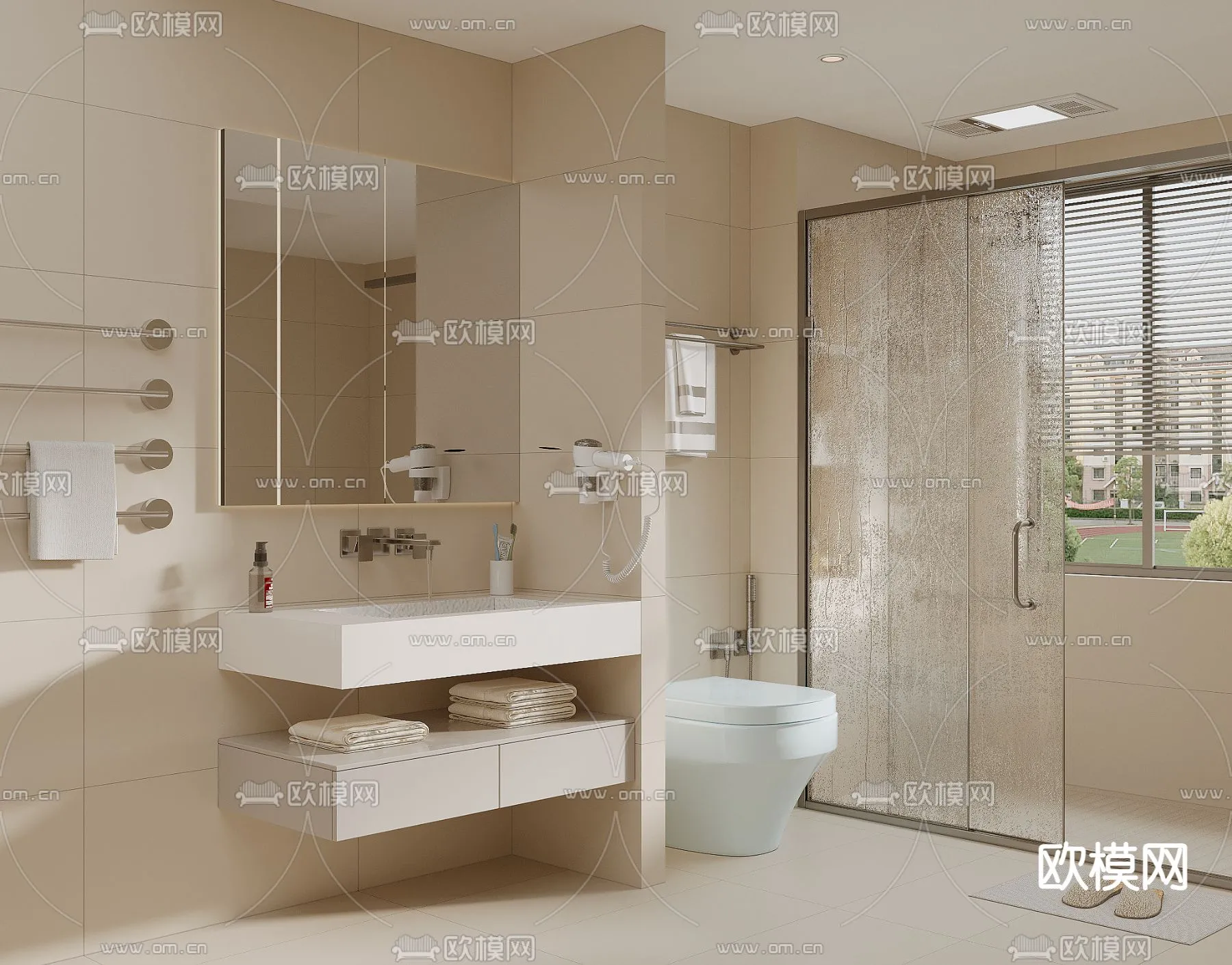 BATHROOM SETS - CORONA - 3D MODEL - 2218