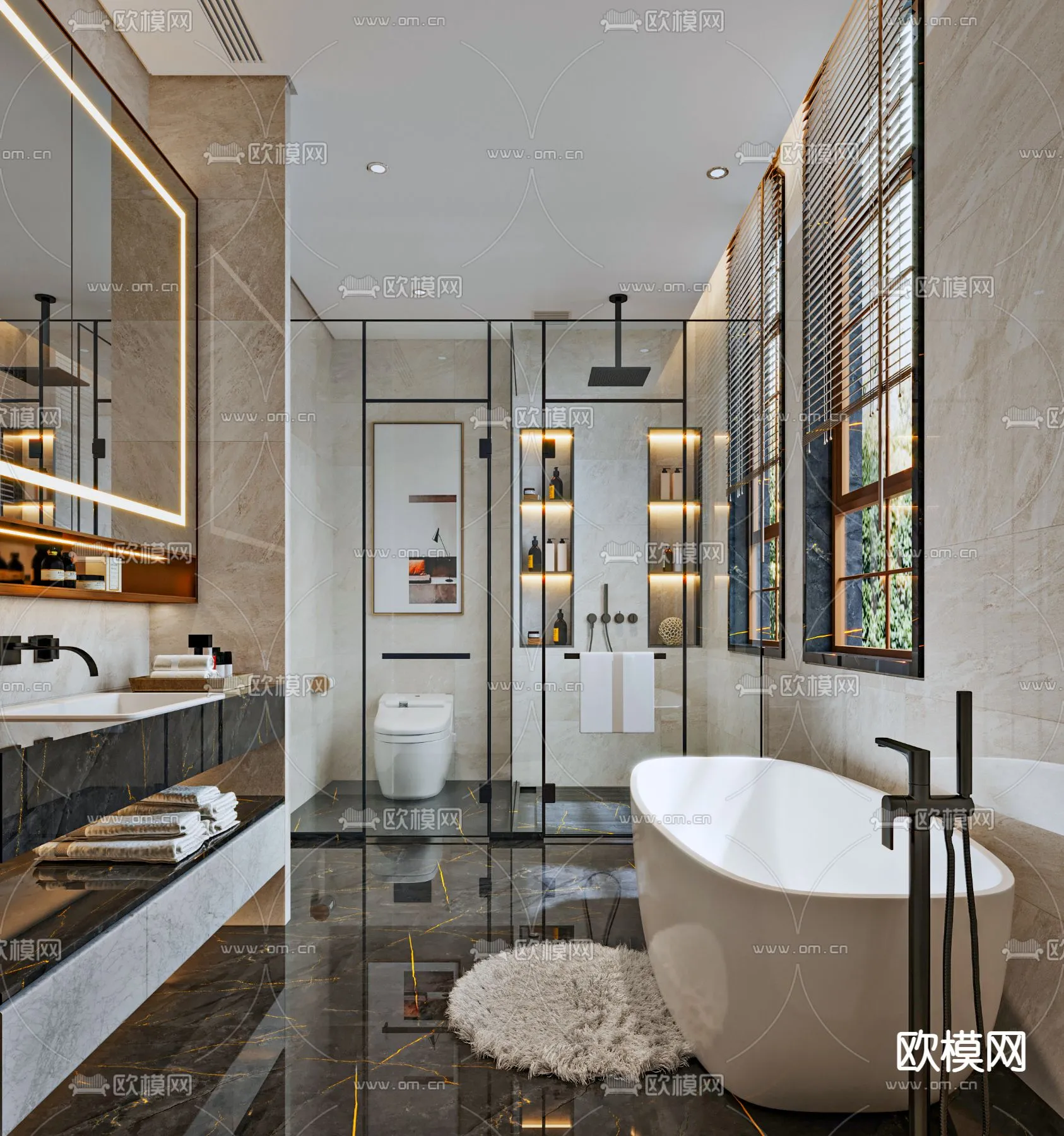 BATHROOM SETS - CORONA - 3D MODEL - 2230