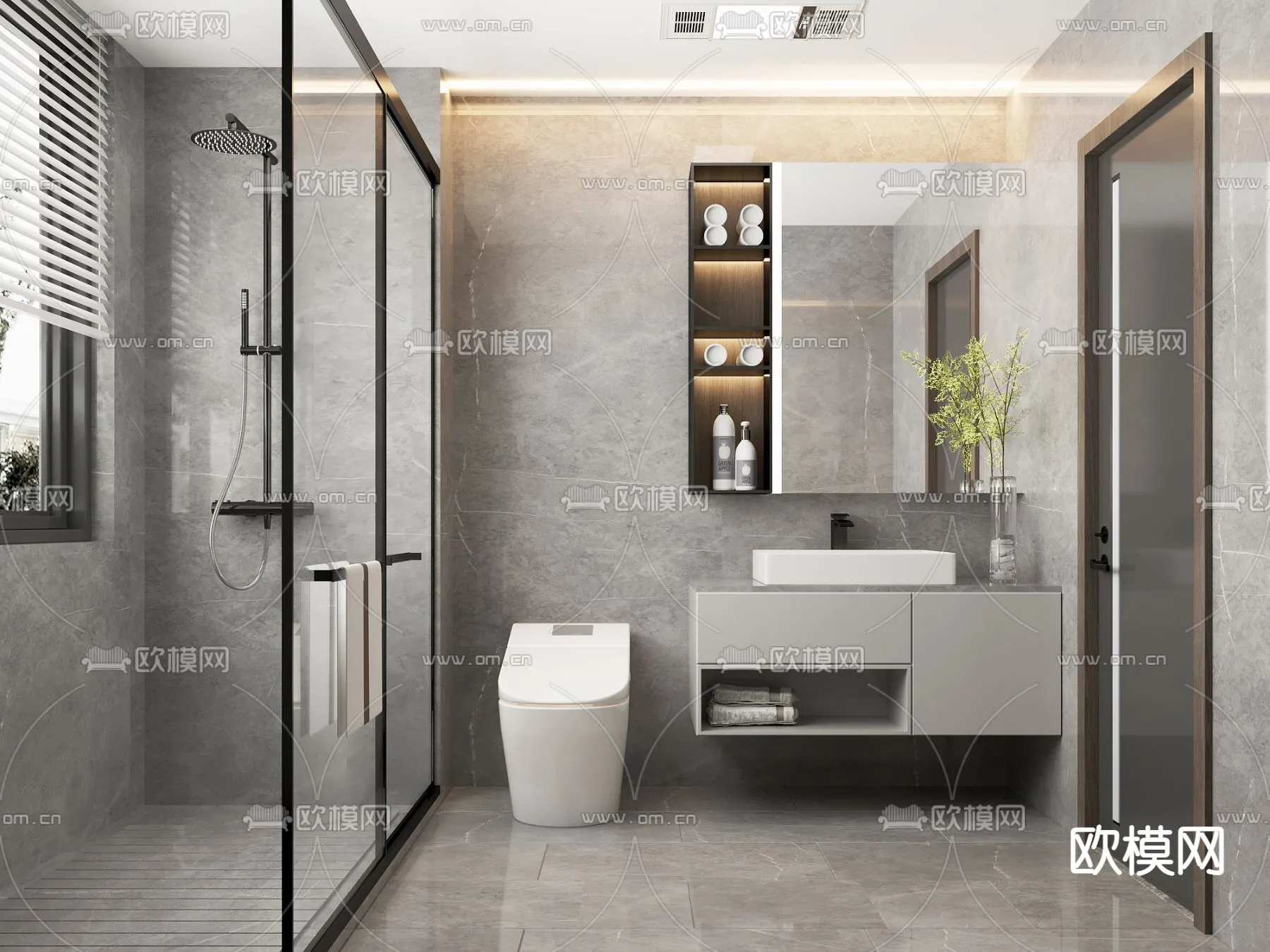 BATHROOM SETS - CORONA - 3D MODEL - 2231