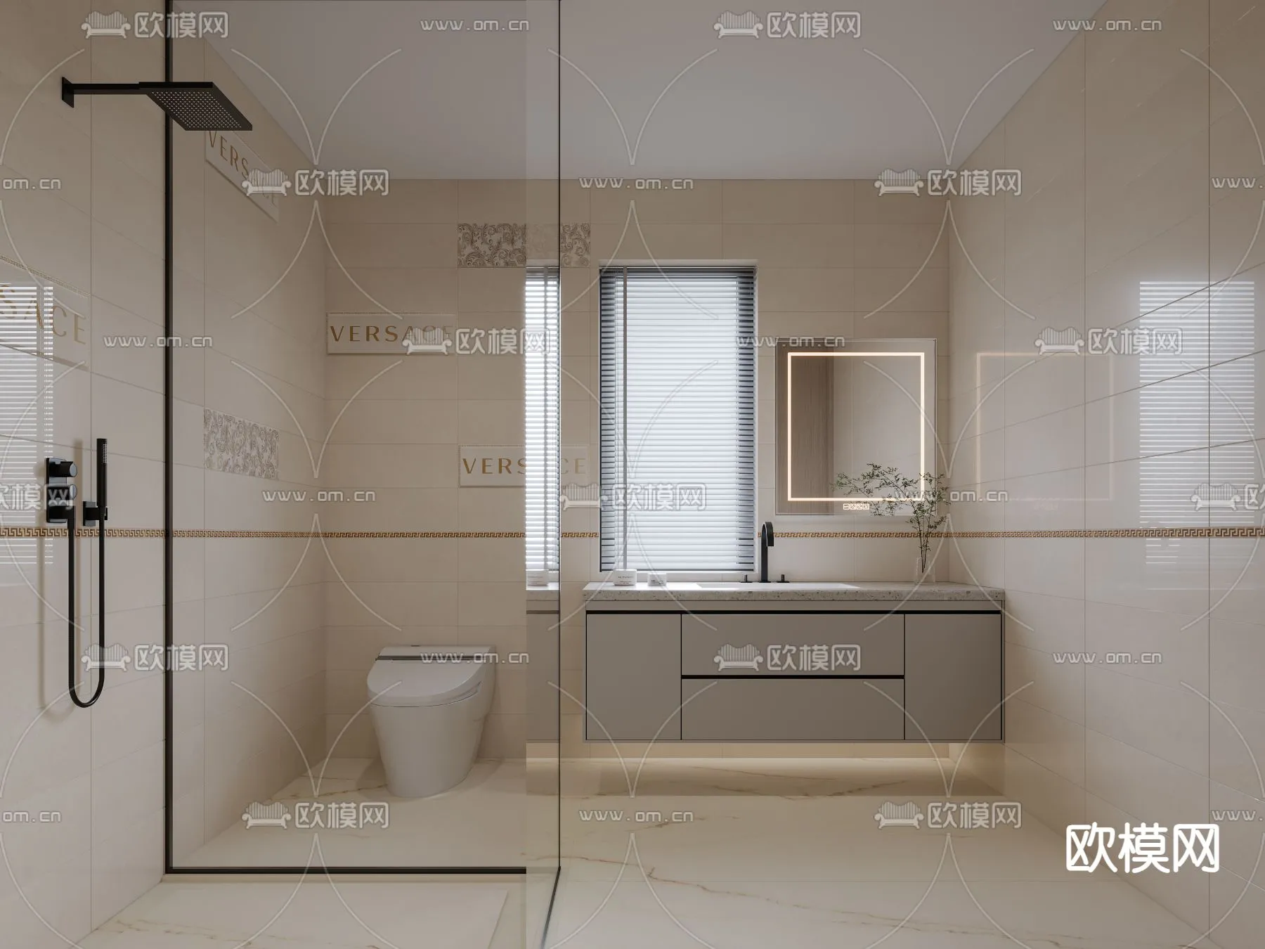 BATHROOM SETS - CORONA - 3D MODEL - 2243