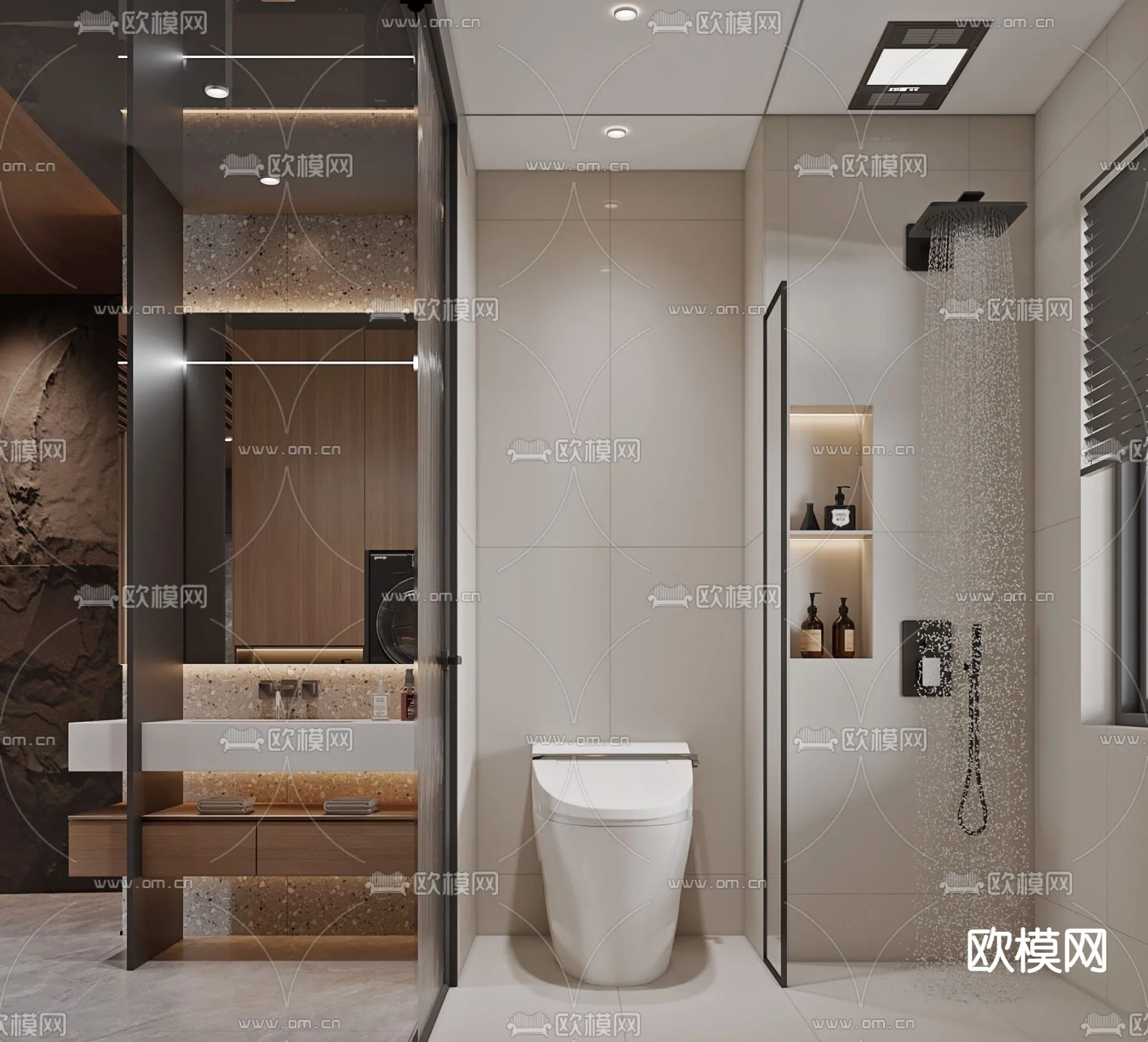 BATHROOM SETS - CORONA - 3D MODEL - 2246