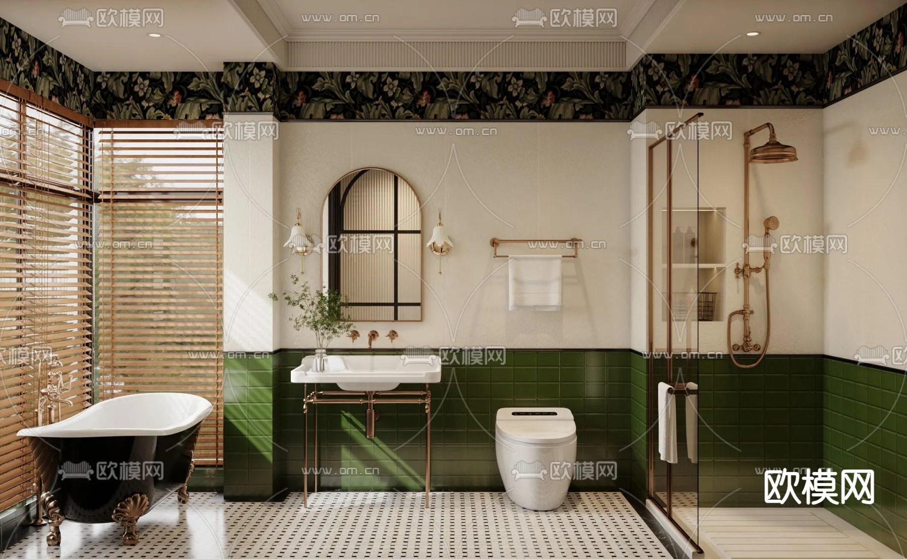 BATHROOM SETS - CORONA - 3D MODEL - 2250