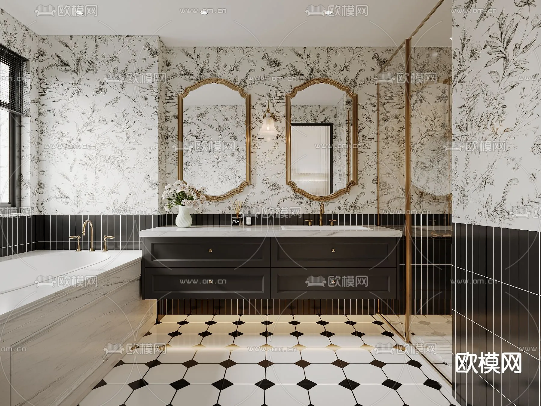 BATHROOM SETS - CORONA - 3D MODEL - 2264